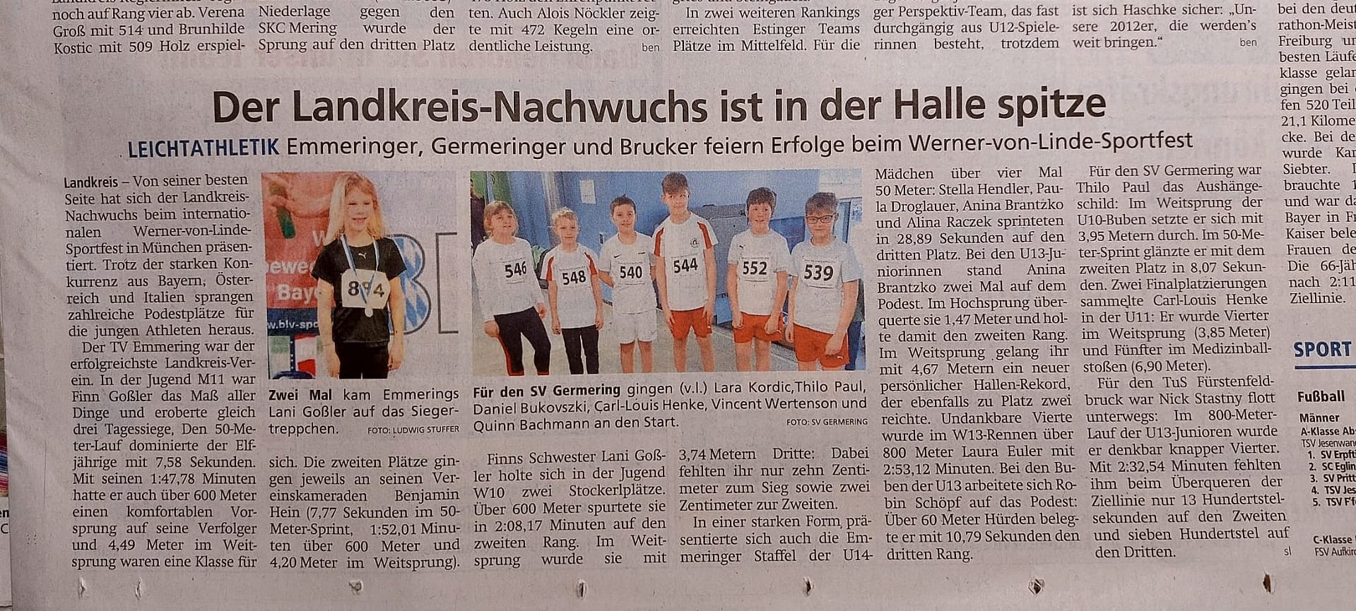 Der Landkreis-Nachwuchs ist in der Halle spitze